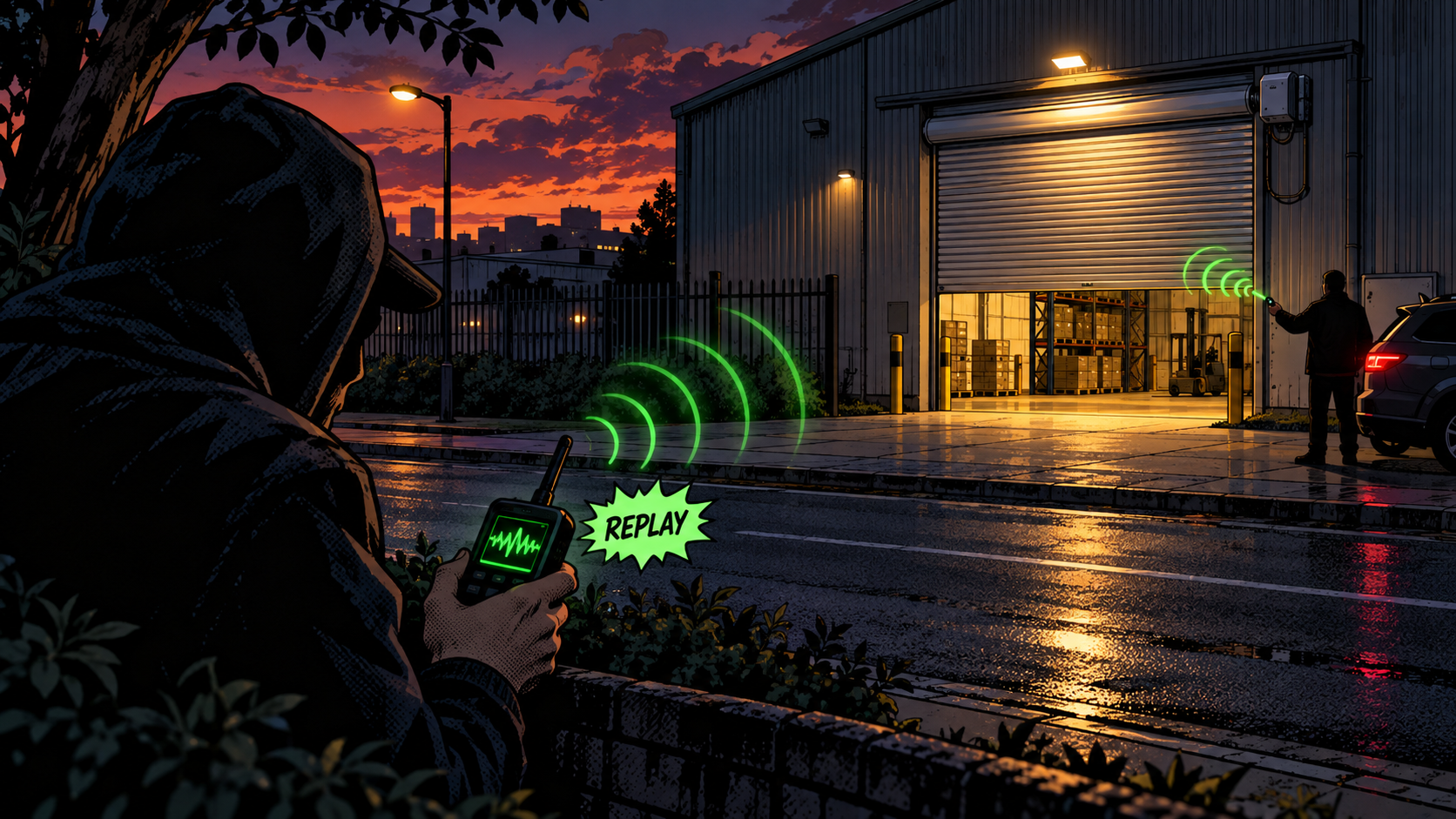 Sub-GHz replay attacks: why your gate remote might open for a stranger